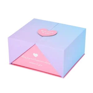 Foldable Hardcover Paper Gift Box with Magnetic Closure