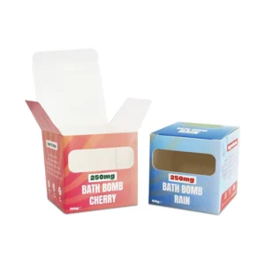 Foldable Kraft Paper White Cardboard Packaging Box with Window