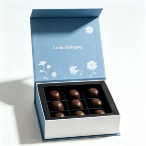 Foldable Magnetic-Lid Chocolate Gift Box, Paperboard
