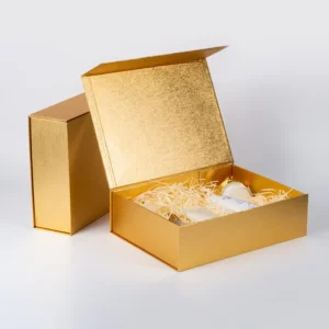 Foldable Magnetic Rigid Cardboard Gift Box with Matte Coating for Underwear and Socks