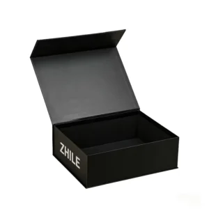Foldable Magnetic Rigid Cardboard Gift Boxes with Custom Logo Embossed Printing and Magnetic Lid