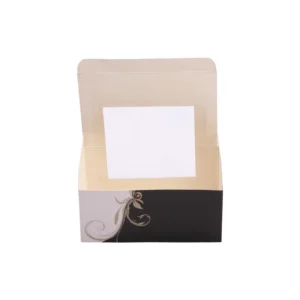 Foldable Paper Box with Transparent Window for Food