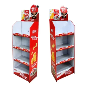 Foldable Paper Display Box with Transparent Acrylic Window and Customizable Compartments