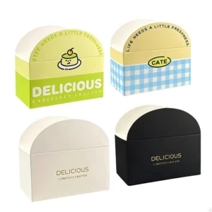 Foldable Paper Sandwich Packaging Boxes Takeout Containers Toast Holder Bread Paper Tray