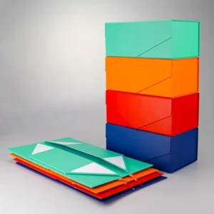Foldable Rigid Cardboard Gift Boxes, 7 Colors, Recycled Paper, Socks and Fur, Matte Lamination, Embossing, Hot Stamping