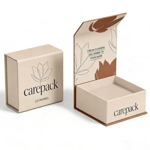 Foldable Rigid Magnetic Cardboard Gift Box with Magnetic Lid