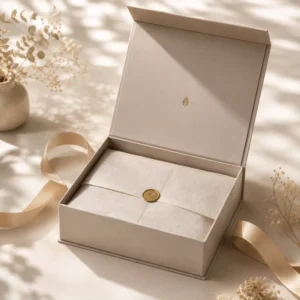 Foldable Rigid Paper Gift Box with Magnetic Flap Closure and Custom Branding for Retail and Corporate Packaging