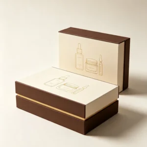 Foldable White Card Paper Cosmetic Packaging Box with Custom Logo Printing