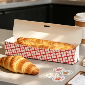 Folded Hot Dog Box for Stadium Bulk Sturdy Leakproof Disposable Food Containers Factory Direct