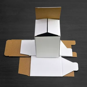 Folding Corrugated Cardboard Shipping Box with Custom Label Printing