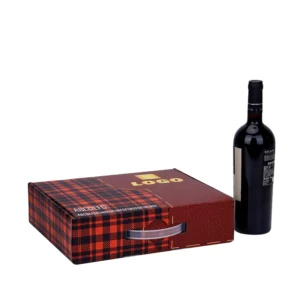 Folding Corrugated Kraft Paper Wine Shipping Box