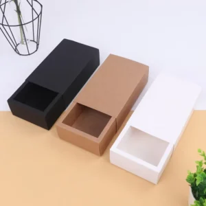 Folding Kraft Paper Drawer Gift Box