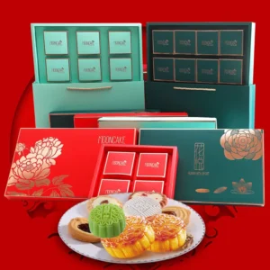 Folding Kraft Paper Mooncake Business Gift Box