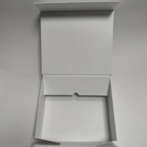 Folding Magnetic Book Style Eco Friendly Recycled Materials White Rigid Collapsible Art Paper Gift Box for Cosmetic Gift