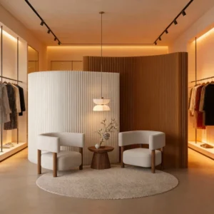 Folding Paper Partition Wall Screen Divider for Exhibitions, Offices, and Stores