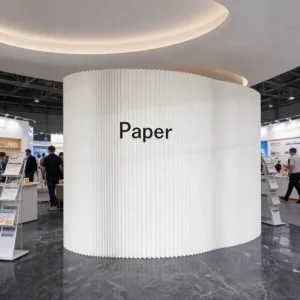 Folding Partition Wall, Paper Background Screen Divider, Stretchable, Exhibition, Home, Office, Store