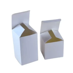 Folding Plain White Cardboard Paper Boxes, Customizable