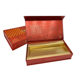 Folding Rigid Cardboard Mooncake Paper Box with Magnetic Gift Box for Presents