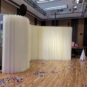 Folding Room Divider Privacy Screen, 8ft Tall Wall Partition Paper Backdrop