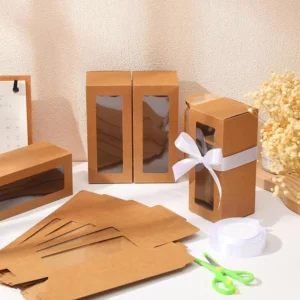 Folding Window Paper Boxes and Blank Glass Cup Packaging Boxes