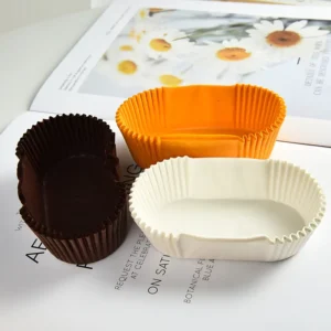 Food Grade 100% Virgin Pulp Oval Baking Paper Liners Non-Stick Greaseproof Disposable Bakery & Home Cooking