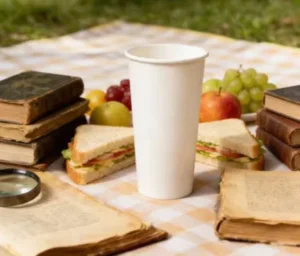 Food Grade 22oz Single Wall Eco-Friendly Paper Cups for Party and Cafe Use
