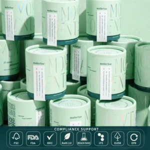 Food Grade Airtight Moisture Proof Paper Tube Packaging Custom Printed Cylinder Canister for Tea Coffee Chocolate Powder OEM