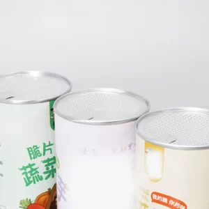 Food-Grade Aluminum Foil-Lined Paper Tube Canister for Dried Fruit, Vegetables, Tea, Coffee, and Nuts