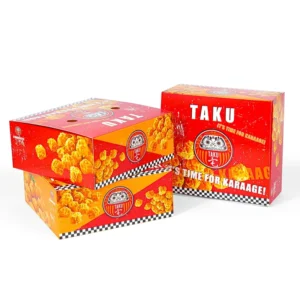 Food-Grade Biodegradable Custom-Size Custom-Logo Paper Boxes for Fried Chicken, Cake, and Candy