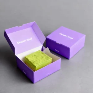 Food Grade Biodegradable Customized Paper Chocolate Cake Dessert Snack Packaging Box