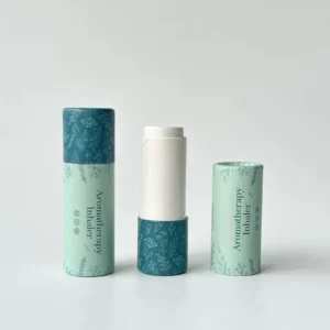 Food Grade Biodegradable Recyclable Eco Friendly Customized Empty Aromatherapy Inhaler Cosmetics Kraft Lip Balm Paper Tube