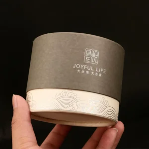 Food-Grade Cardboard Cylinder Paper Canister Round Tea Packaging Tube
