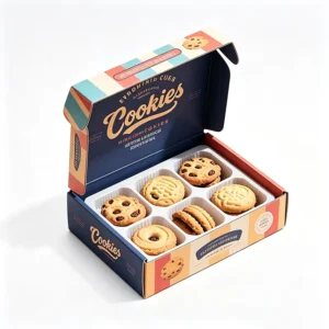 Food Grade Cardboard Mailer Box for Donuts, Pastries, Biscuits, and Cookies