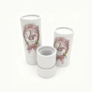 Food Grade Cardboard Tea Packaging Canister Round Paper Tube