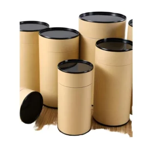 Food Grade Collagen Powder Paper Tube Canister Cardboard Packaging for Protein Powder Packaging