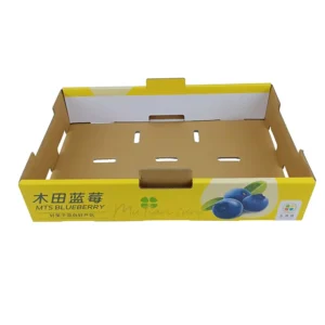 Food-Grade Corrugated Paper Fruit Vegetable Shipping Carton for Tomato Orange Apple