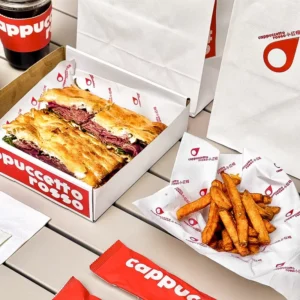 Food Grade Custom Printed PE-Coated Paper Liner for Burger and Snack Takeaway Wrapping Recyclable Oil-Proof Greaseproof Disposable Paper