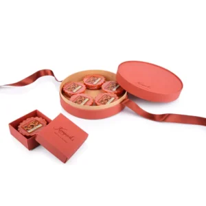 Food Grade Custom Printed Round Cardboard Paper Tube Box for Chocolate Cake