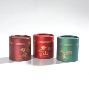 Food Grade Custom Recyclable Biodegradable Kraft Cardboard Tea Gift Packaging Tube Boxes