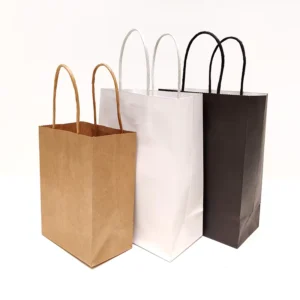 Food Grade Customize Takeaway Drink Food Kraft Paper Bags