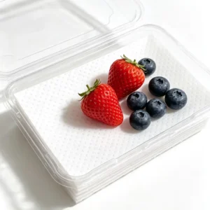Food Grade Disposable Airlaid Soaker Pads, Absorbent Case Liners for Fruit, Vegetable, and Meat Packaging, Cold Chain Shipping