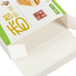 Food Grade Foldable Customizable Cereal Paper Box With Embossing Glossy Lamination And UV Coating