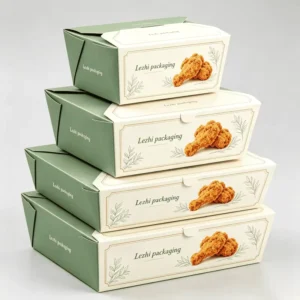 Food Grade Greaseproof Paper Custom Fried Chicken Takeout Box