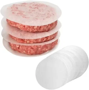 Food Grade Hamburger Patty Paper, Non-Stick Meat Separator Sheets, Freezer-Safe Greaseproof Parchment Burger Liners, Factory Direct