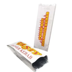 Food Grade Kebab Paper Bag Takeaway Doner Kebab Packaging Custom Printed Disposable Food Wrap China Made Custom Orders Accepted