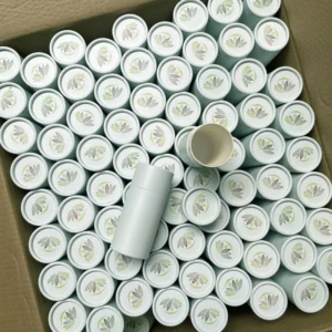 Food Grade Kraft Cardboard Round Paper Tube Packaging for Cosmetic, Perfume Oil, Skincare, and Candles