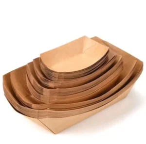 Food Grade Kraft Paper Customized Food Tray