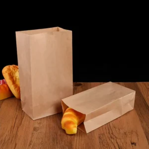 Food-Grade Kraft Paper Fast Food and Lunch Takeaway Bag