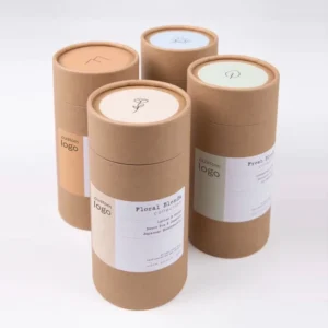 Food Grade Kraft Paper Packaging Tube for Tea, Flower Tea, Snacks, Candy, Essential Oils, and Aromatherapy