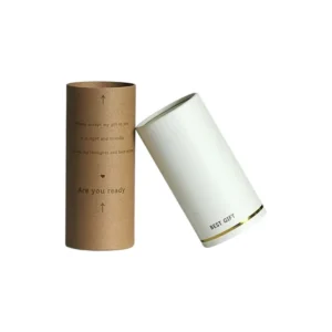 Food Grade Kraft Paper Tube Canister Cylinder Packaging for Snacks and Pet Food